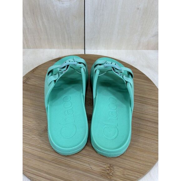 Chaco Chillos Green Casual Sandal Slides Junior Size 5 - Picture 5 of 7